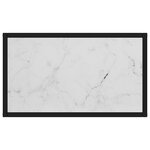 vidaXL Table console Blanc 60x35x75 cm Verre trempé