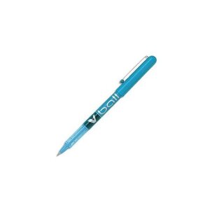 Stylo Roller V Ball VB5 Encre liquide pointe métal Fine Turquoise PILOT
