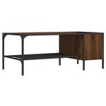vidaXL Table basse avec support chêne marron 100x51x40 cm
