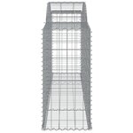 vidaXL Panier de gabions arqué 300x50x100/120 cm Fer galvanisé