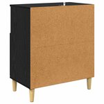 vidaXL Buffets 2 Pièces Chêne noir 60 x 35 x 70 cm Bois d'ingénierie