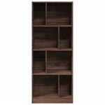 vidaXL Bibliothèque chêne marron 57x28 5x141 cm bois d'ingénierie