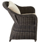 Tectake fauteuil de jardin luxe - gris