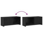 vidaXL Meuble TV Chêne noir Bois d'ingénierie
