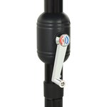 vidaXL Parasol de jardin à 3 niveaux avec mât en aluminium noir 3 5 m