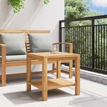 vidaXL Table basse Marron 45 x 45 x 45 cm Bois de teck solide