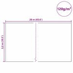 vidaXL Fleece de protection des plantes contre le gel Blanc 20 x 3 2 m