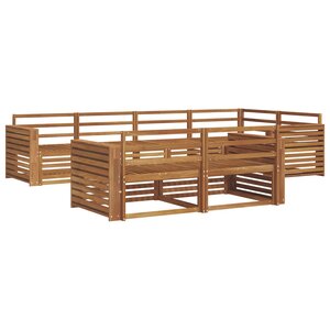vidaXL Ensemble de canapés d'extérieur 7 pc Naturel