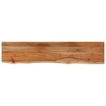 vidaXL Étagère murale rectangulaire massif acacia bordure assortie
