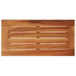vidaXL Table d'appoint de jardin dessus en bois beige 58x27 5x55 cm