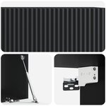 vidaXL Meuble TV mural Noir 78 5 x 41 x 30 cm Bois d'ingénierie