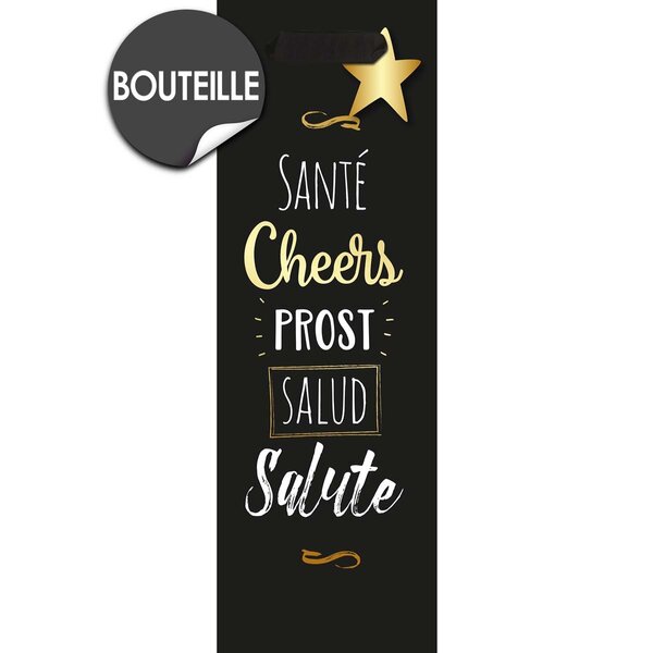 Sac cadeau bouteille santé! En toutes langues - draeger paris