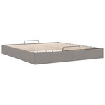 VidaXL Cadre de lit ottoman sans matelas taupe 180x200 cm tissu