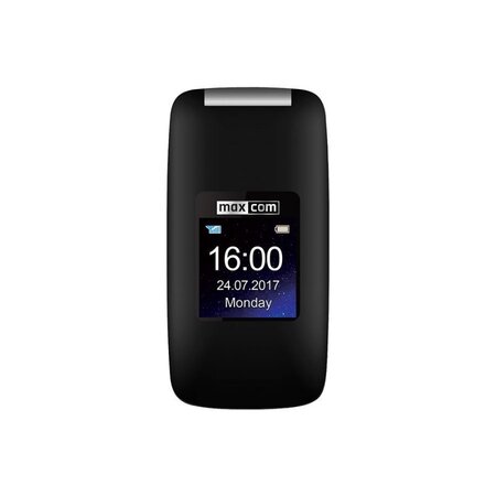 Maxcom comfort mm 824 téléphone portable à clapet  noir