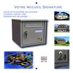 N° B en Laiton  adhésif puissant  50 mm x 2 mm