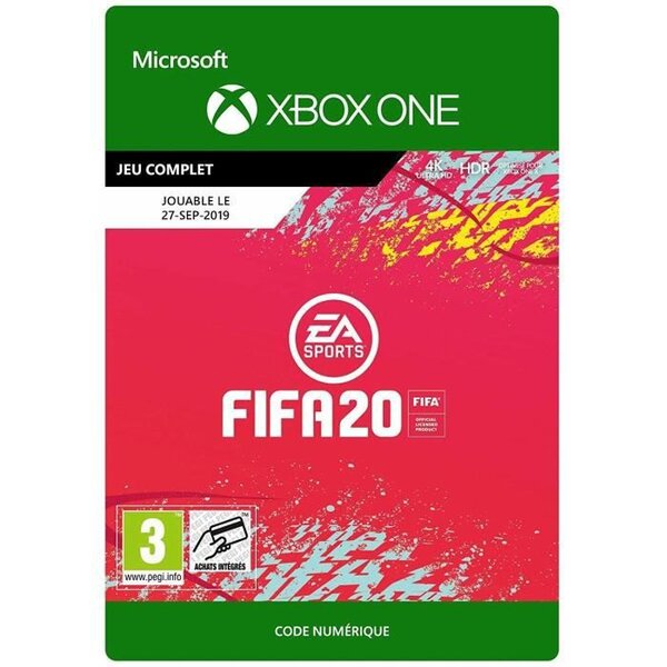FIFA 20 Édition Standard Clé d'activation Jeu Xbox One a télécharger
