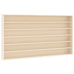 vidaXL Vitrine de collection en bois avec 6 étagères 100x8 5x55 cm