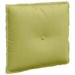 vidaXL Coussin de Dos Vert clair 50 x 19 x 45 cm tissu