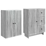 vidaXL Ensemble de Meubles 2 Pièces 66 x 34 5 x 90 cm Bois d'ingénierie