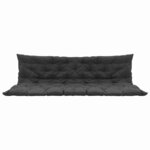 Vidaxl coussin pour balancelle anthracite 200 cm tissu