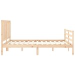 vidaXL Cadre de lit sans matelas bois massif