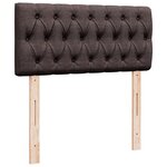 vidaXL Sommier à lattes de lit avec matelas Marron foncé 90x190 cm