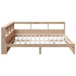 vidaXL Lit bibliothèque sans matelas 180x200 cm bois massif de pin