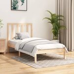 vidaXL Cadre de lit Bois de pin massif 90x200 cm