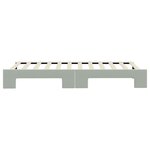 vidaXL Lit de jour avec gigogne sans matelas gris clair 90x200 cm
