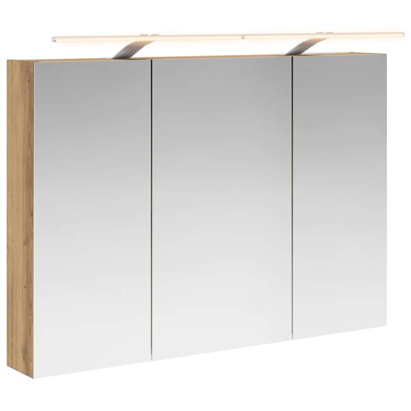 vidaXL Armoire Miroir de Salle de Bain Chêne artisan