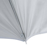 Parasol de plage Ø 2 2 x 2 2H cm protection UPF 50 + sac transport  sardines et lestage intégrés crème