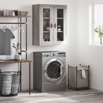 vidaXL Armoire murale sonoma gris 69 5x34x90 cm