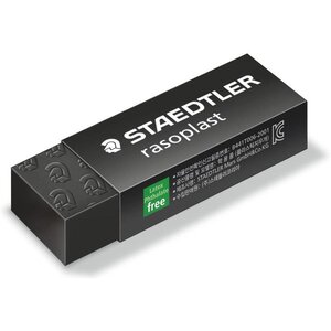 Gomme rasoplast b20 black line noire staedtler