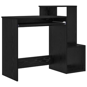 vidaXL Bureau Chêne noir 106 x 40 x 88.5 cm Bois d'ingénierie