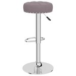 vidaXL Tabourets de bar lot de 2 taupe tissu