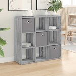 vidaXL Buffet Gris Sonoma 88 5 x 29 x 84 5 cm