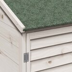 vidaXL Abri de jardin Blanc 59 x 56 x 176 cm Bois de Sapin Massif
