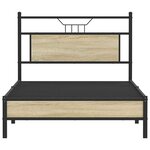 vidaXL Cadre de lit sans matelas chêne sonoma 100x200 cm
