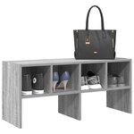 vidaXL Étagère à chaussures empilable sonoma gris 89 5x30x40 cm