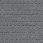 vidaXL Panier à linge gris et blanc Ø60x36 cm coton