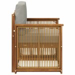 vidaXL Sofa de milieu extérieur Naturel