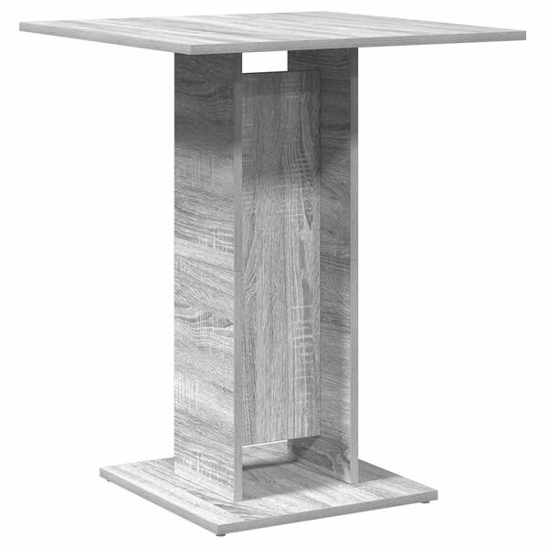 vidaXL Table de bistro Sonoma gris 60x60x75 cm Bois d'ingénierie