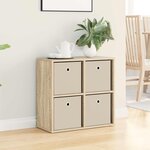 vidaXL Buffet avec tiroir Chêne Sonoma 59 5 x 27 x 57 cm