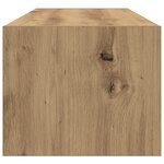 Meuble TV vidaXL en chêne artisan de 100x31x25 5 cm en bois d'ingénierie