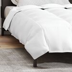 vidaXL Couettes et Duvets Blanc 155 x 220 cm Bas