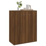 vidaXL Buffet Chêne marron 60x30x75 cm Bois d'ingénierie
