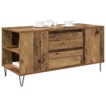 vidaXL Table basse Bois Ancien 102 x 44 5 x 50 cm Bois d'ingénierie