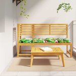vidaXL Coussins Pallet pour Siège 4 Pièces Tropical Jungle 40x40x8 cm Tissu Oxford