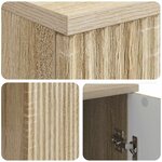 vidaXL Bureau Chêne Sonoma 142 5 x 50 x 75 cm Bois d'ingénierie