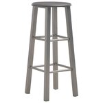 vidaXL Ensemble de bar 3 Pièces Bois et acier Anthracite